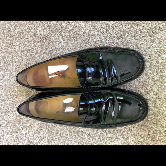 🛍Cole Haan Black Nike Air Patent Loafers - Picture 2 of 5